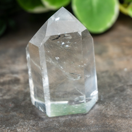 Quartz with Silver & Gold Rutile Tower #6