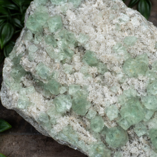Green Fluorite with Quartz #9