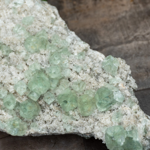 Green Fluorite with Quartz #9
