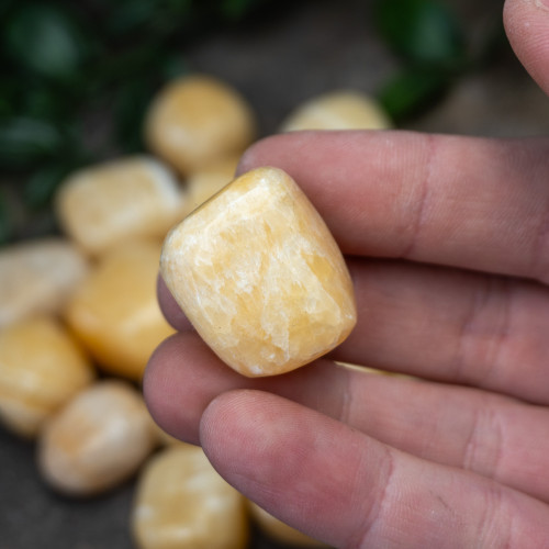 Orange Calcite Tumbled