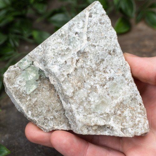 Green Fluorite with Quartz #6