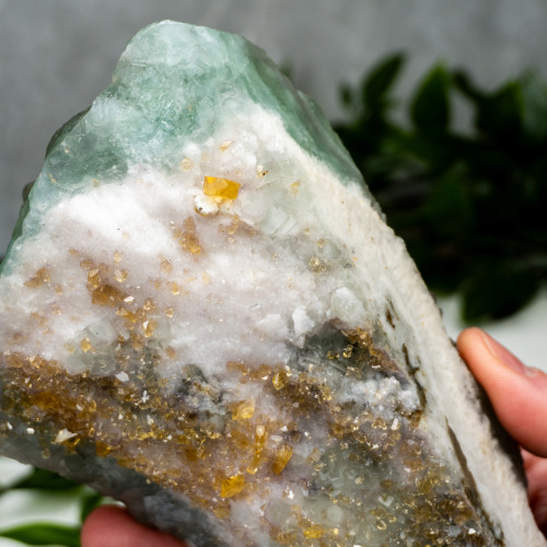 Green Fluorite with Yellow Fluorite #3