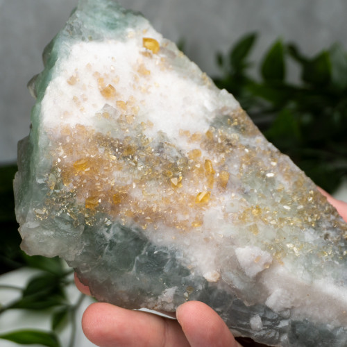 Green Fluorite with Yellow Fluorite #3