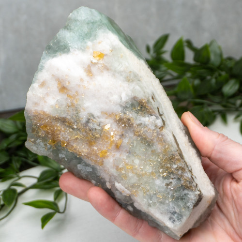 Green Fluorite with Yellow Fluorite #3