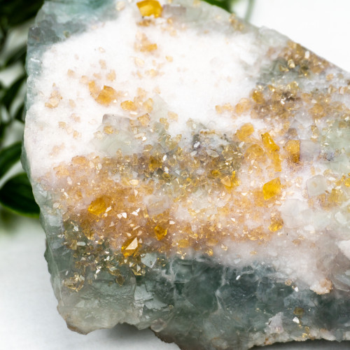 Green Fluorite with Yellow Fluorite #3