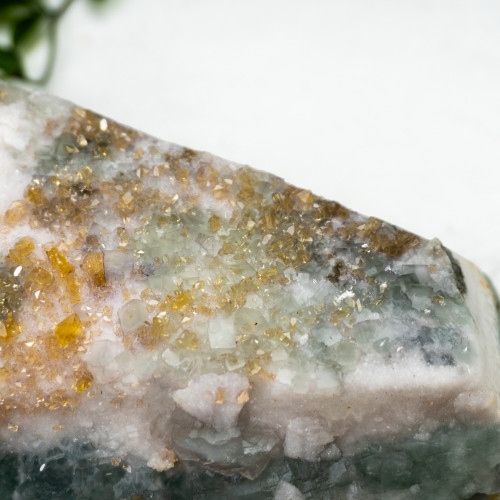 Green Fluorite with Yellow Fluorite #3