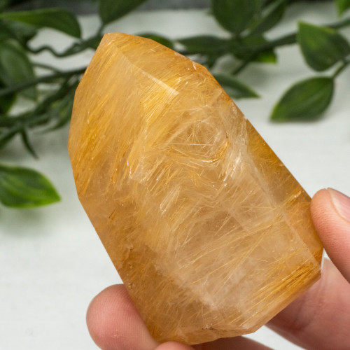 Rutile in Quartz Tower #2