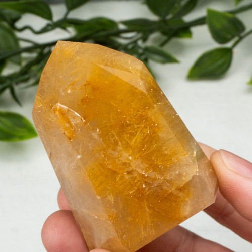 Rutile in Quartz Tower #2