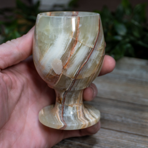 Green Onyx Drinking Goblet