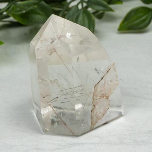 Rutile in Quartz Tower #1