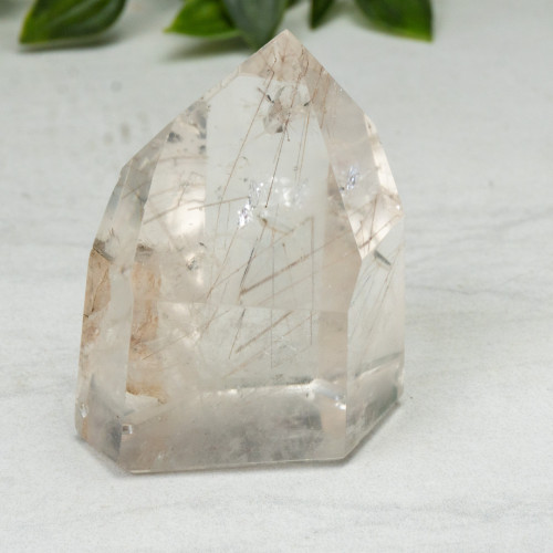 Rutile in Quartz Tower #1