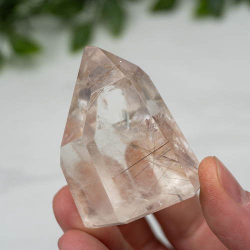 Rutile in Quartz Tower #1