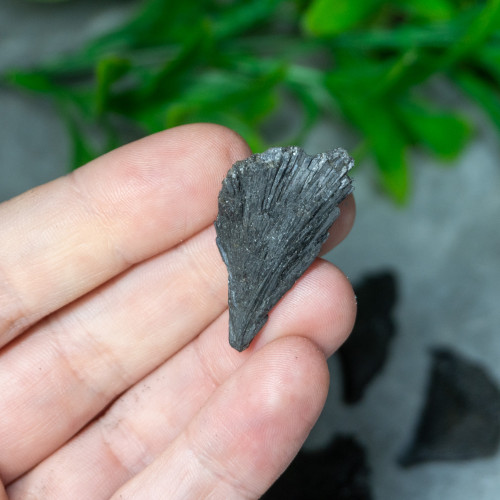 Black Kyanite Fan Satchel