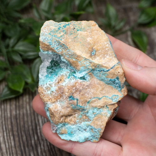 Quartz with Malachite on Gem Silica #1