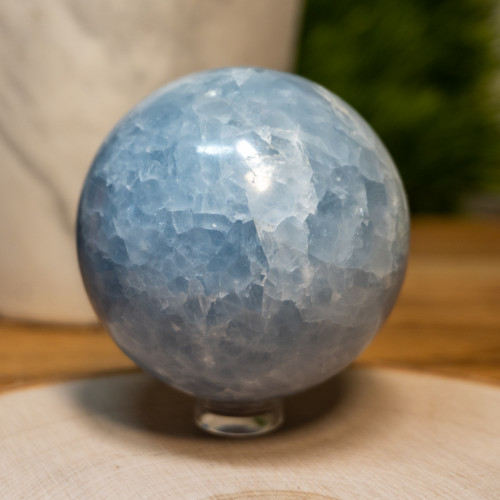 Medium Blue Calcite Sphere