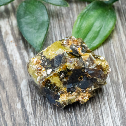 Green Garnet with Druzy Garnets #3