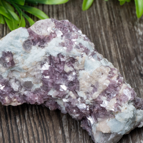 Lepidolite in Aquamarine and Quartz #1