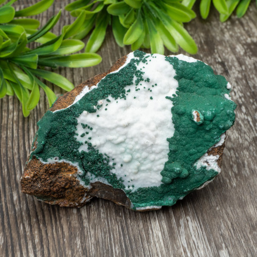 Snow White Quartz on Malachite #1