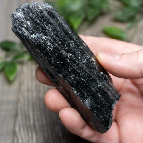 Black Tourmaline Crystallized with Hyalite Opal (Namibia) #6