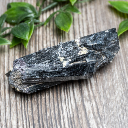 Black Tourmaline Crystallized with Hyalite Opal (Namibia) #4