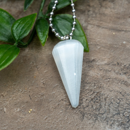 Selenite Pendulumn Necklace Random