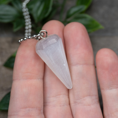 Selenite Pendulumn Necklace Random
