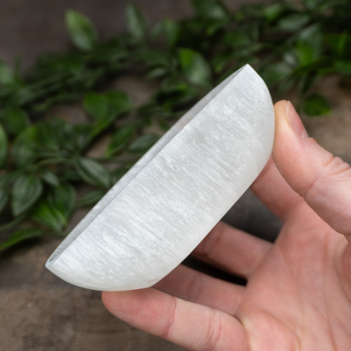 Small Selenite Crescent Moon Bowl
