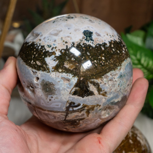 Large Ocean Jasper Sphere