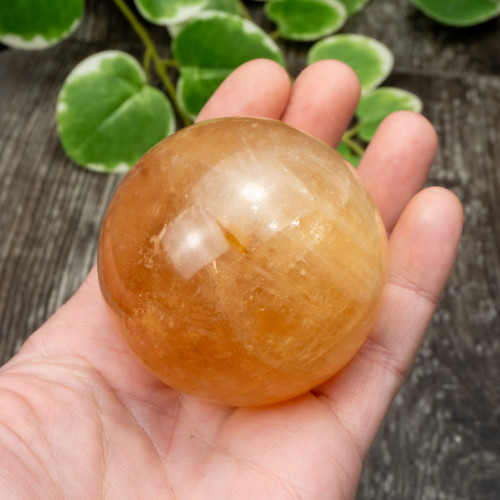 Honey Optical Calcite Sphere #3