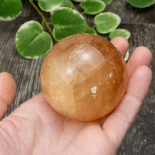 Honey Optical Calcite Sphere #3