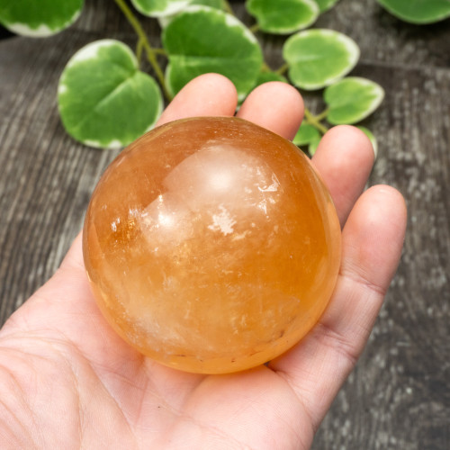 Honey Optical Calcite Sphere #3