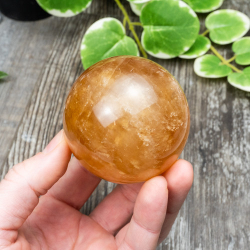 Honey Optical Calcite Sphere #1