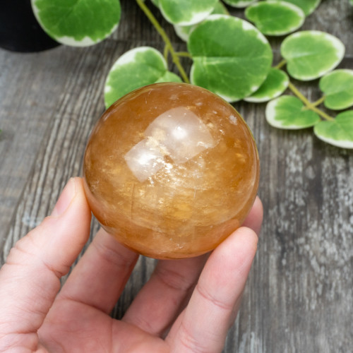 Honey Optical Calcite Sphere #1