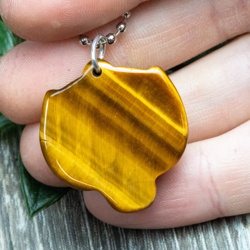 Tiger Eye Tiger Necklace