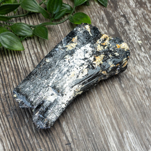 Black Tourmaline Crystallized with Hyalite Opal (Namibia) #10