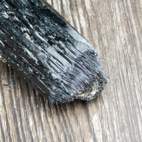 Black Tourmaline Crystallized with Hyalite Opal (Namibia) #9