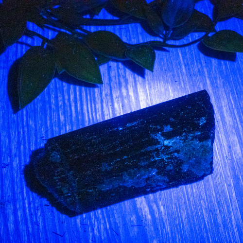 Black Tourmaline Crystallized with Hyalite Opal (Namibia) #9