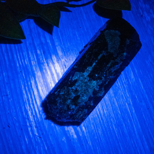 Black Tourmaline Crystallized with Hyalite Opal (Namibia) #7