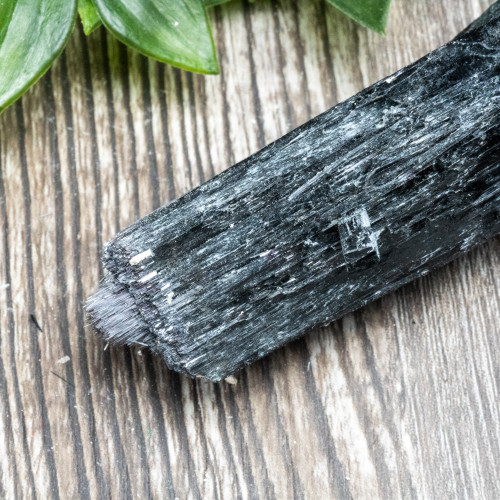 Black Tourmaline Crystallized with Hyalite Opal (Namibia) #6