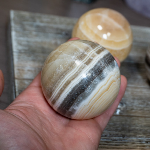 Zebra Calcite Sphere