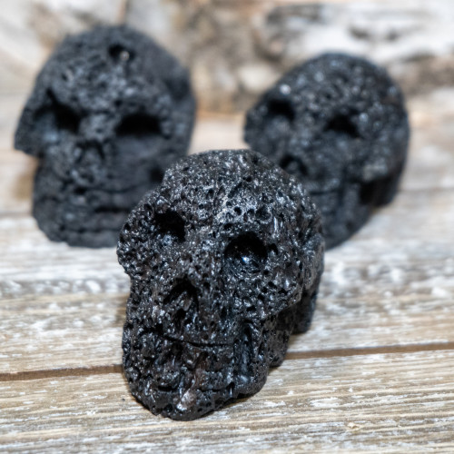 Small Lava Rock Skull