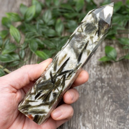 Green Mica in Quartz Tower #5