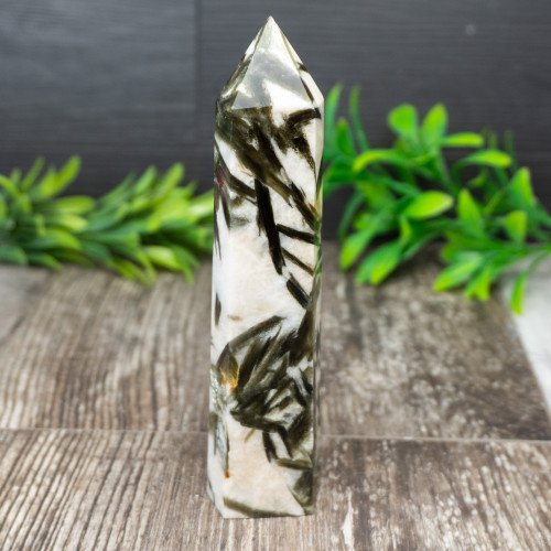 Green Mica in Quartz Tower #5
