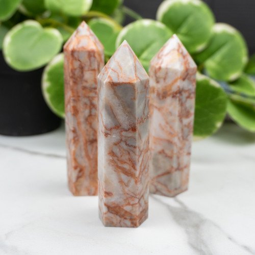 Red Vein Jasper Tower Random