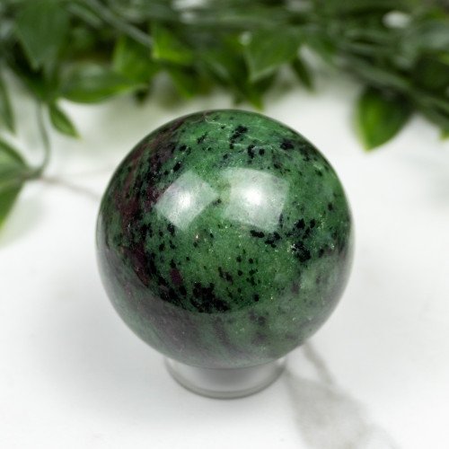 Ruby Zoisite Sphere #1