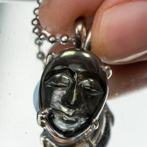 Colombianite Mask Necklace #1