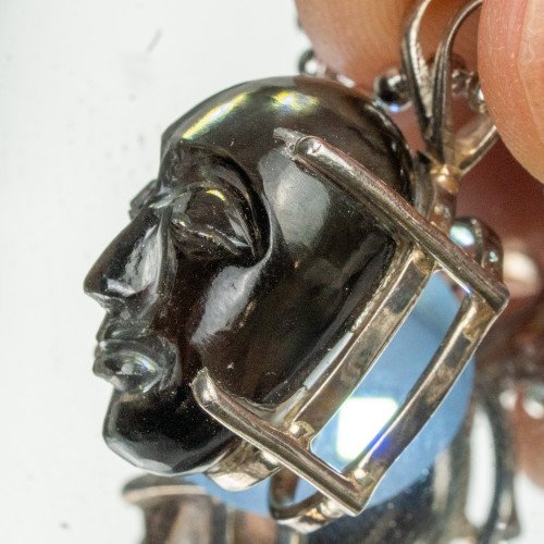 Colombianite Mask Necklace #1