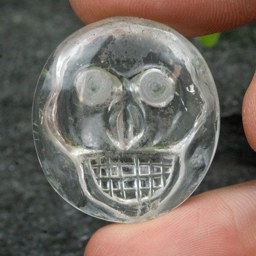 Colombian Quartz Skull Medallion #1
