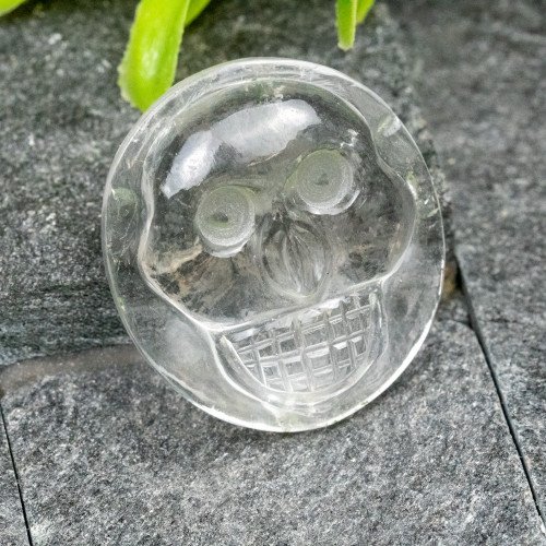 Colombian Quartz Skull Medallion #1