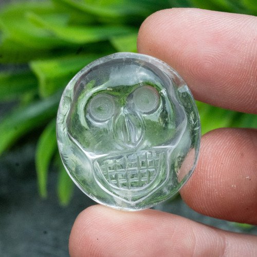 Colombian Quartz Skull Medallion #1